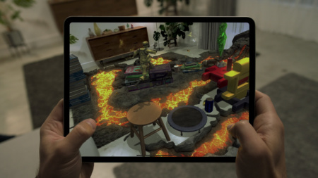 Apple показала возможности LIDAR в iPad Pro: игры дополненной реальности, подбор мебели, просмотр виртуальных объектов в реальной комнате