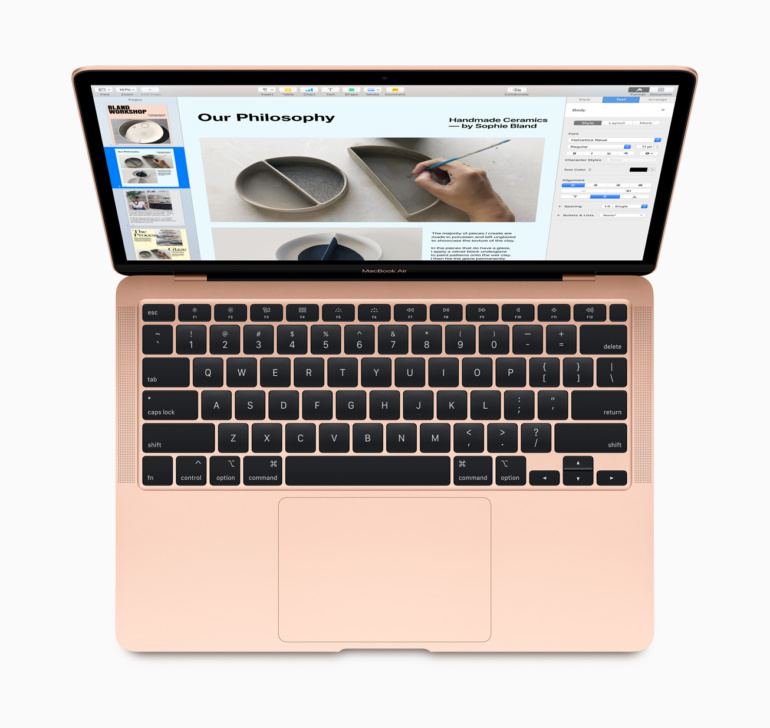 Apple обновила MacBook Air: новая клавиатура Magic Keyboard, CPU Intel Core 10-го поколения, более емкие SSD и цена от $1000