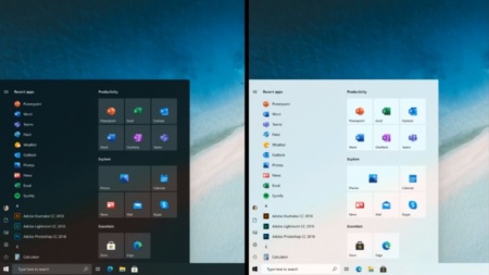 Microsoft присматривается к новому «Пуску» в Windows 10 — без разноцветных живых плиток