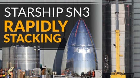 У SpaceX уже почти готов новый полноразмерный прототип межпланетного корабля Starship SN3 для летных испытаний