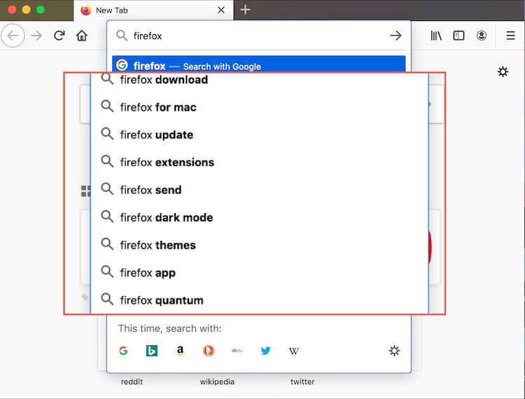 Firefox получил обновлённую адресную строку, которая позволит ускорить поиск