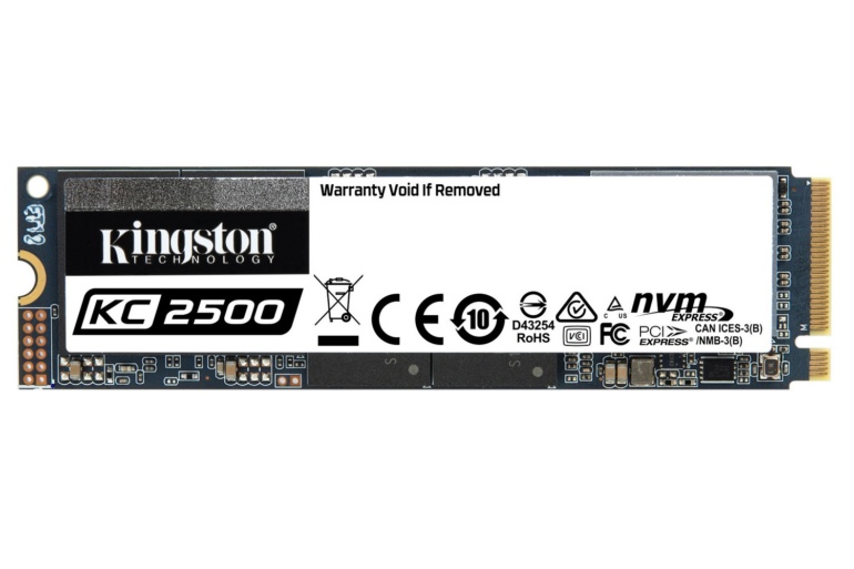 Kingston представила SSD нового поколения KC2500 в формате NVMe PCIe SSD M.2 со скоростью записи/чтения до 2900/3500 МБ/с