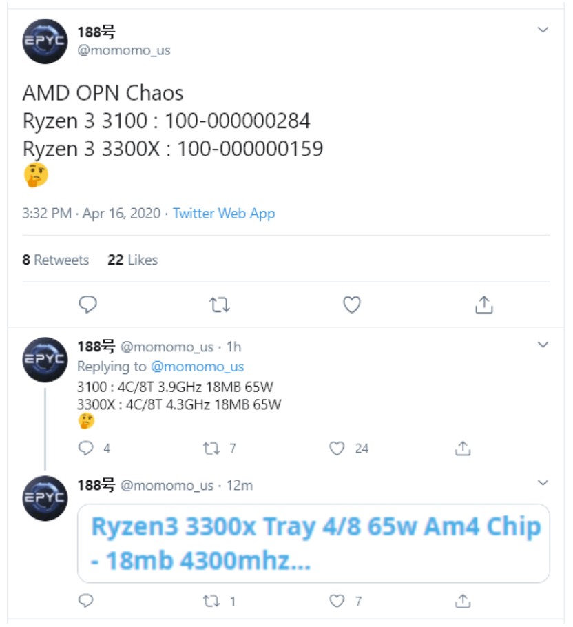AMD готовит линейку процессоров Ryzen 3 3000 c архитектурой ZEN 2