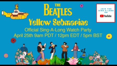 В субботу на YouTube выйдет восстановленный музыкальный фильм The Beatles «Yellow Submarine» в караоке-формате Sing-A-Long