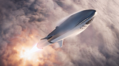 Видео дня: Прототип SpaceX Starship SN4 прошел статические огневые испытания