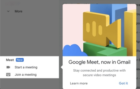 Очередной ответ Zoom. Google встроит видеоконференции Meet прямо в Gmail