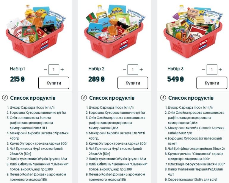 OLX, "ЕКО маркет" и "Нова пошта" запустили в Киеве сервис адресной доставки продуктовых наборов