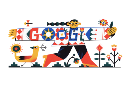 Google привітав українців з Днем вишиванки святковим дудлом