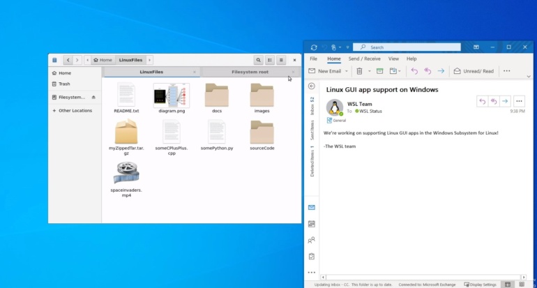 В Windows 10 появится возможность запускать GUI приложения для Linux (с аппаратным ускорением!)
