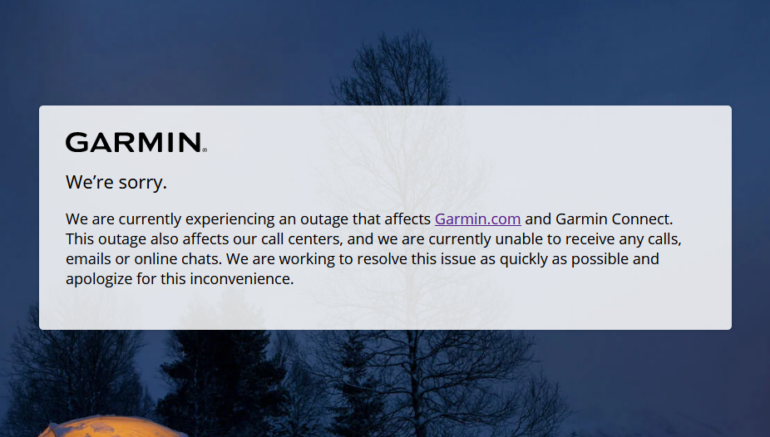 Сервисы Garmin оказались недоступны по всему миру. Причиной сбоя называют атаку вируса-вымогателя от русских хакеров Evil Corp