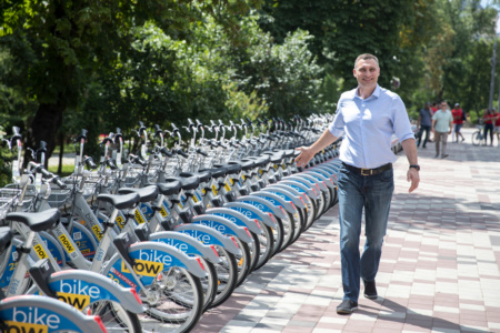 Виталий Кличко: «За два года существования услугами муниципального велопроката Nextbike/Bikenow воспользовались более 75 тыс. раз» [видео]