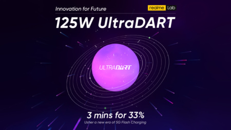 Realme анонсировал свою технологию сверхбыстрой зарядки 125W UltraDART — 33% заряда от 4000 мА•ч за 3 минуты
