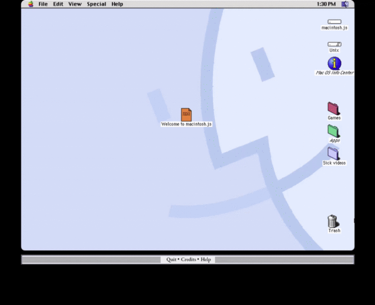Mac OS 8 с предустановленными играми и приложениями выпустили в виде отдельного приложения для macOS, Windows и Linux