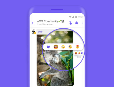 В мессенджер Viber добавили новую функцию «реакции на сообщения», которая скоро будет доступна в сообществах