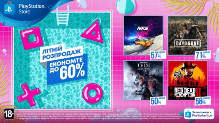 Сегодня стартовала «Летняя распродажа» в PlayStation Store со скидками на игры до 60%