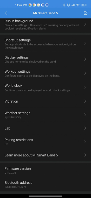 Обзор фитнес-браслета Xiaomi Mi Band 5