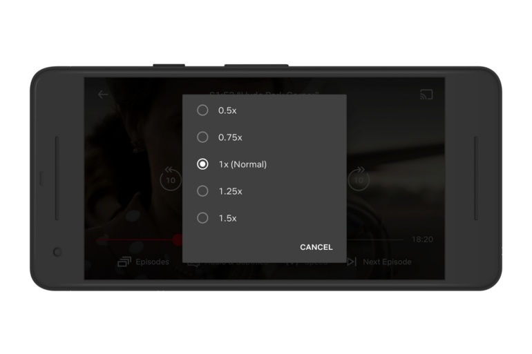 Netflix добавил возможность менять скорость воспроизведения видео в Android-приложение несмотря на возмущения создателей контента