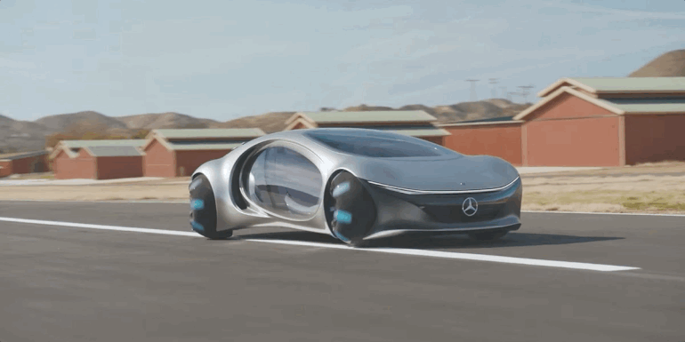 Mercedes-Benz показала «живые» кадры вождения прототипа футуристического электромобиля Vision AVTR, вдохновленного кэмероновским «Аватаром» [Видео]