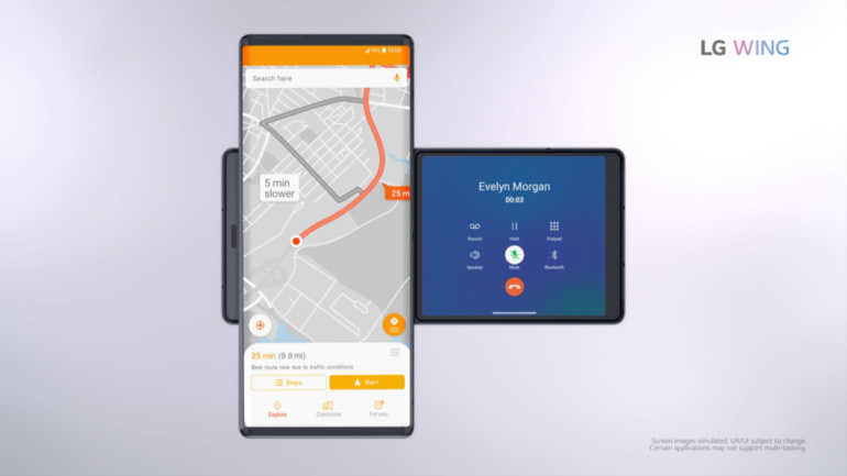 LG Wing официально анонсирован: поворотный форм-фактор, два дисплея, SoC Snapdragon 765G и Gimbal Motion Camera