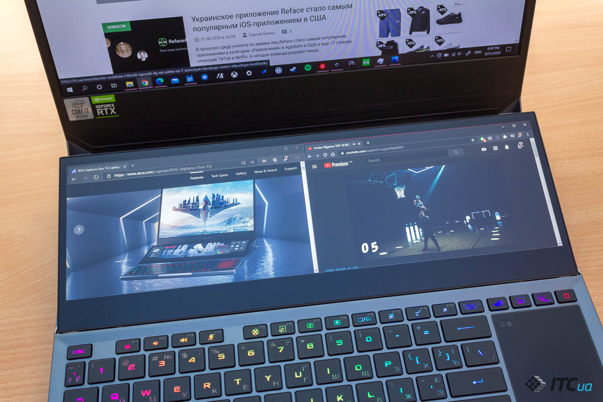 Обзор игрового ноутбука с двумя экранами ASUS ROG Zephyrus Duo 15