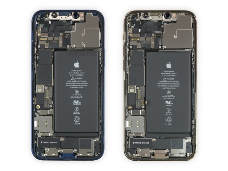 iFixit разобрали iPhone 12 и 12 Pro, некоторые компоненты оказались полностью взаимозаменяемыми