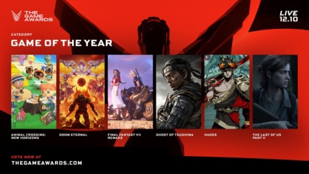 Объявлены все номинанты игровой премии The Game Awards 2020, по количеству лидируют The Last of Us 2, Hades и Ghost of Tsushima