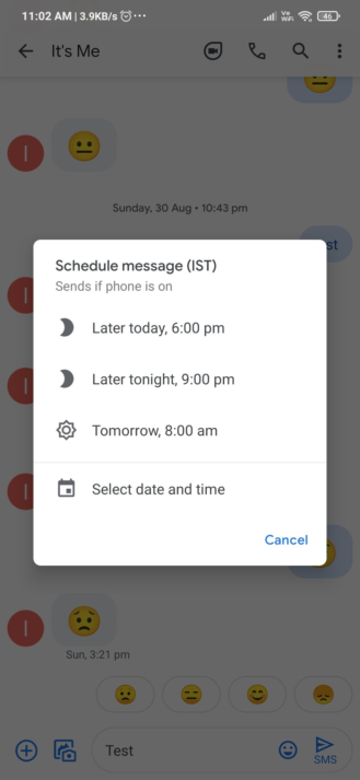 В Google Messages появилась запланированная отправка сообщений