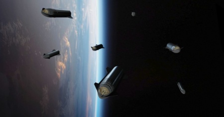 Илон Маск рассказал о намерении ловить первую ступень Starship (Super Heavy) в воздухе стрелой пусковой башни