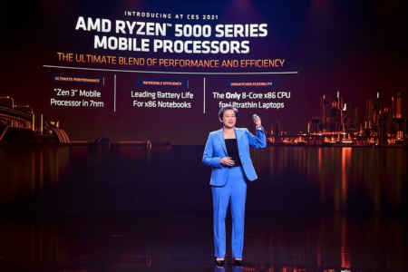 Годовая выручка AMD установила новый рекорд — 9,8 миллиарда долларов, а чистая прибыль выросла в семь раз — до 2,5 миллиарда долларов