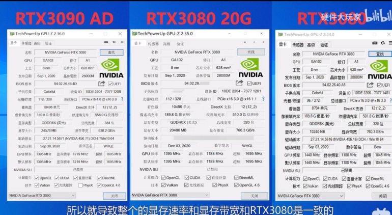 Раскрыты характеристики, тесты производительности и хешрейт видеокарты NVIDIA GeForce RTX 3080 с 20 ГБ памяти (GeForce RTX 3080 Ti)