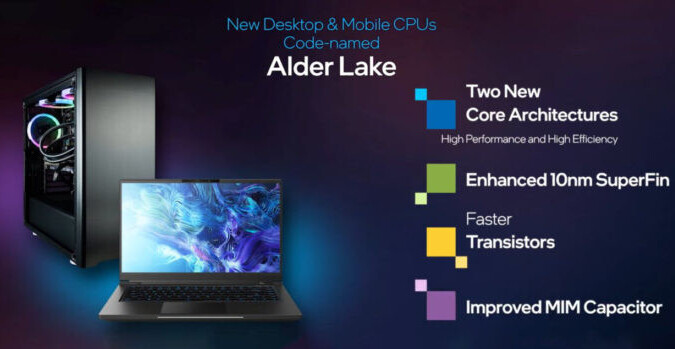Первые 10-нм десктопные процессоры Intel Core 12-го поколения (Alder Lake) ожидаются в сентябре