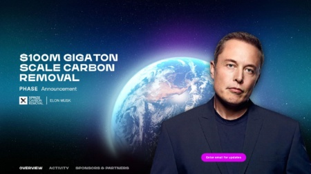 Илон Маск выделит 100 миллионов долларов на проведение нового конкурса X Prize по созданию технологии улавливания углекислого газа