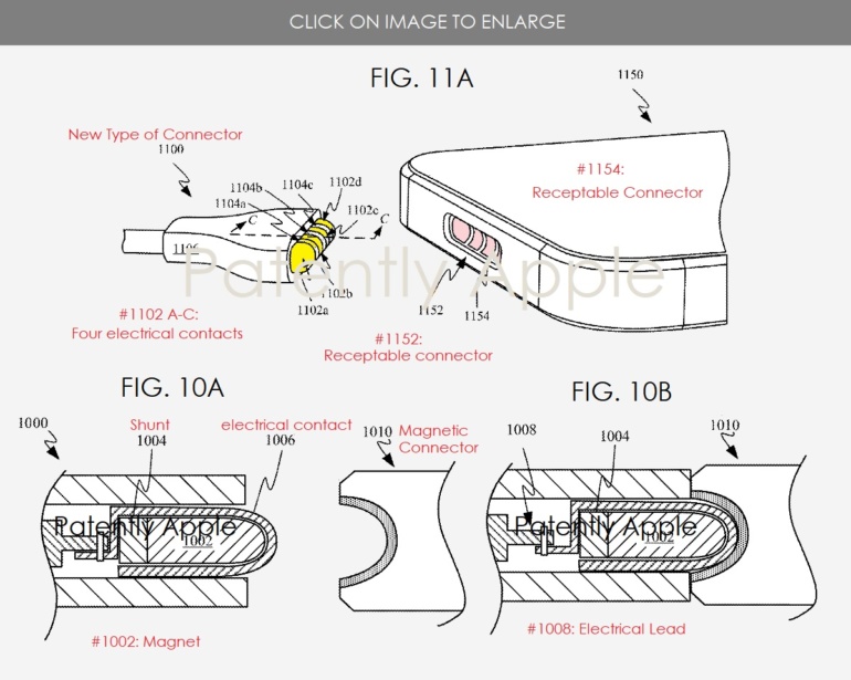 Apple запатентовала симметричный магнитный разъем — потенциальную альтернативу Lightning в iPhone