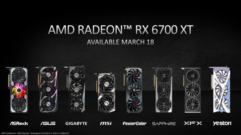 AMD анонсировала Radeon RX 6700 XT — видеокарту для 1440p-гейминга за 480 долларов