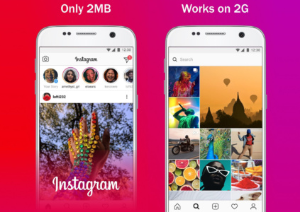 Облегчённая версия Instagram Lite выходит для пользователей в более чем 170 странах, её объём – всего 2 МБ