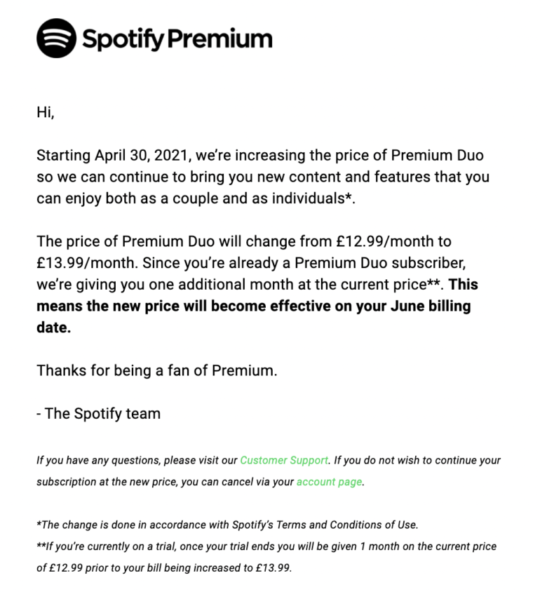 Spotify підвищує вартість підписки в ЄС та Великій Британії