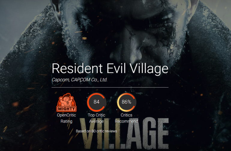 В сети появились первые оценки Resident Evil Village — средний балл на Metacritic составил 82-85 баллов из 100