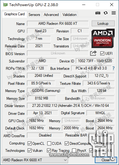 Раскрыты характеристики видеокарт AMD Radeon RX 6600 XT и Radeon RX 6600: GPU Navi 23, 8 ГБ памяти GDDR6