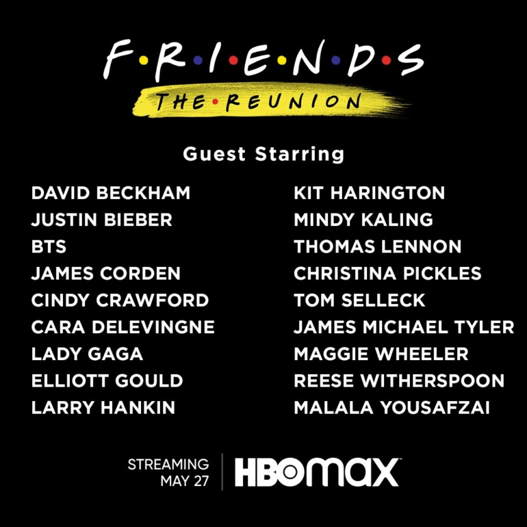 HBO Max: Специальный эпизод "Friends: The Reunion" сериала «Друзья» выйдет 27 мая 2021 года (тизер-трейлер)