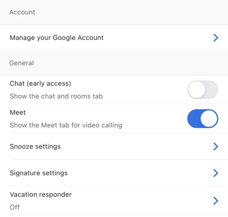 В мобильной версии Gmail появилась возможность использования Chat – для более широкой аудитории
