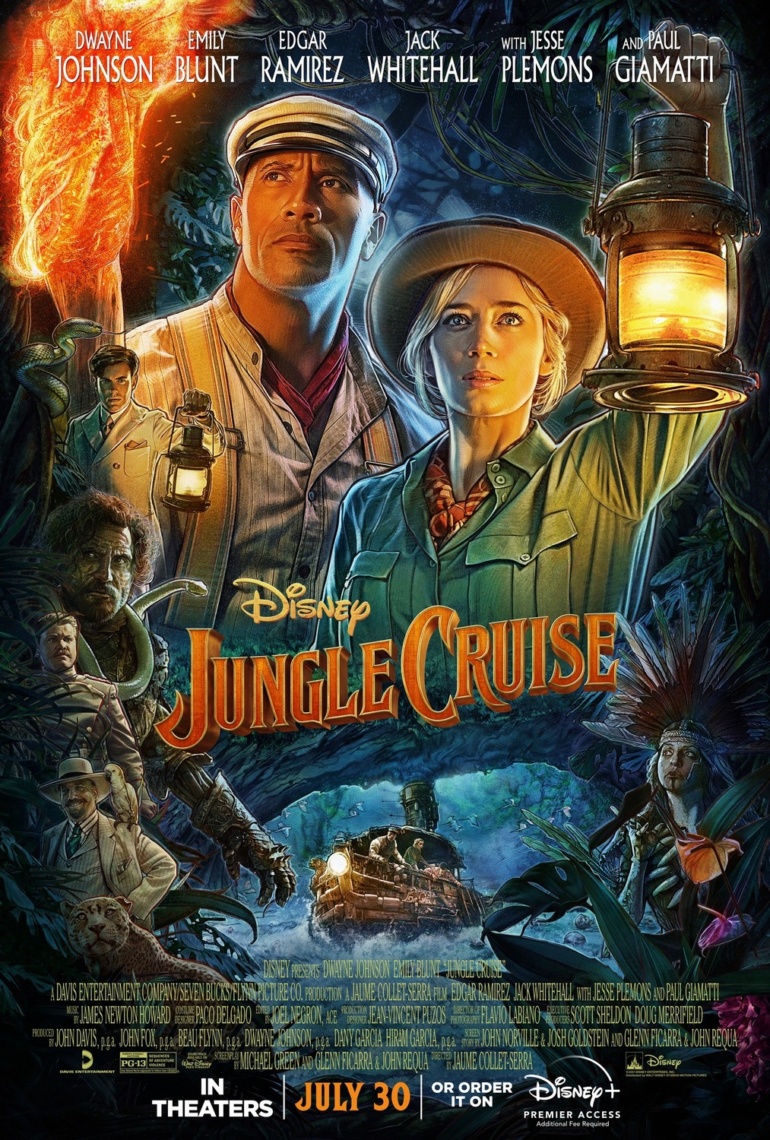 Вышел финальный трейлер экшена Jungle Cruise / "Круиз по джунглям" с Дуэйном Джонсоном и Эмили Блант (премьера 30 июля 2021 года)