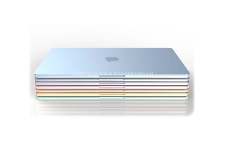 В сети появились рендеры MacBook Air 2021 года с новым дизайном в семи цветах, перекликающихся с палитрой нового iMac 24”
