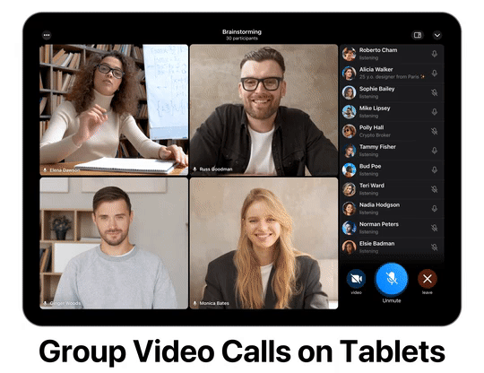 Telegram наконец запустил групповые видеозвонки — с лимитом до 30 одновременных участников