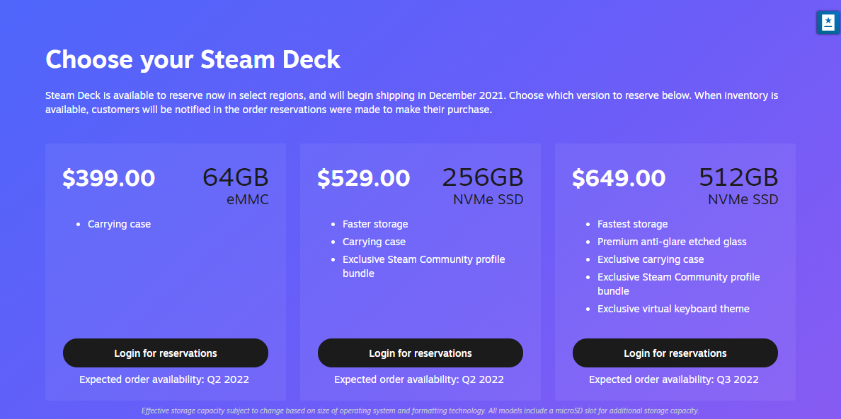 Steam Deck оказалась в дефиците — Valve сдвинула сроки доставки на второй-третий квартал 2022 года