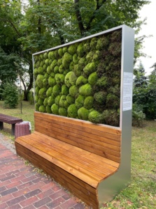 В Києві встановили еколаву з мохом, що очищує повітря та зменшує пил і шум (вона еквівалентна парку з 275 дерев)