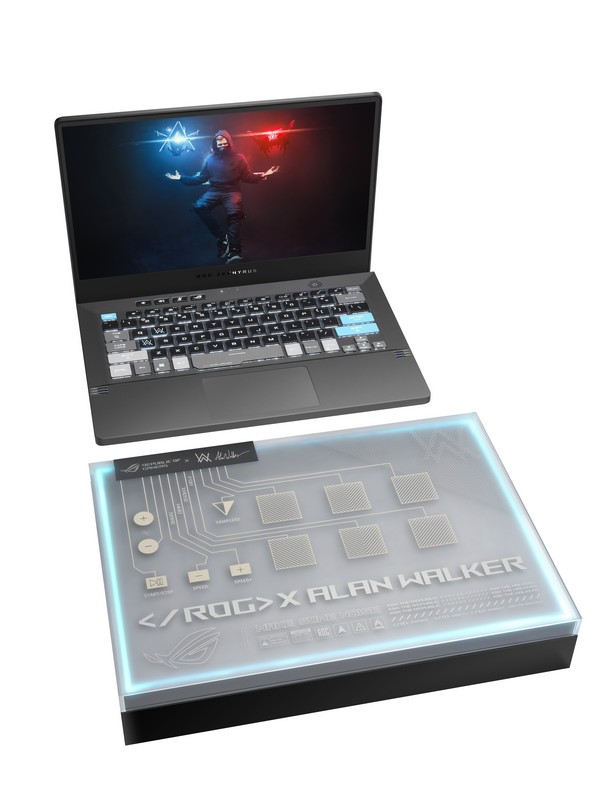 ASUS в сотрудничестве с диджеем Аланом Уокером выпустила специальную версию игрового ноутбука ROG Zephyrus G14 — с самодельным DJ-проигрывателем в комплекте