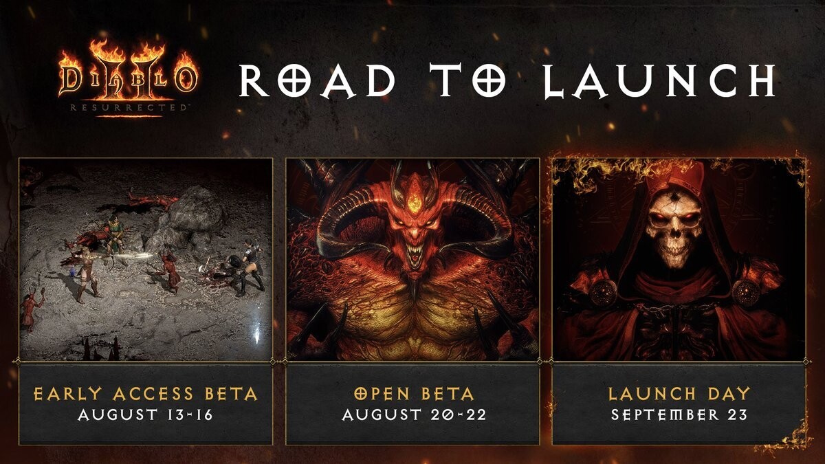 Diablo II: Resurrected — подробности и расписание открытого бета-тестирования