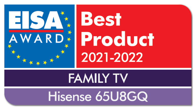Hisense U8GQ визнано найкращим сімейним телевізором за версією EISA
