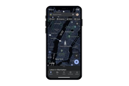 Темная тема Google Maps теперь доступна и на iOS