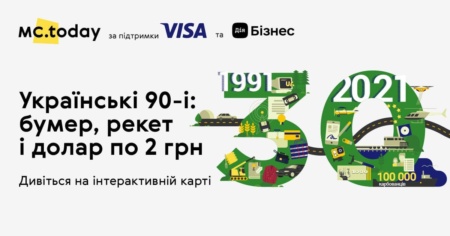 До 30-річчя України запустили інтерактивний проєкт про підприємництво в 90-і. Можно згадати перші українські сайти, рекет та мівіну